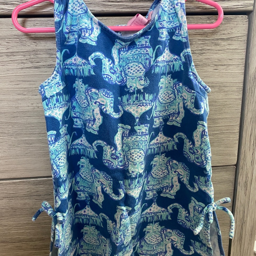 Lilly Pulitzer blue elephant dress